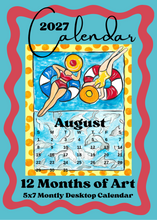 Load image into Gallery viewer, 2027 Desktop Calendar Refill