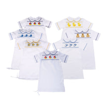 Load image into Gallery viewer, Boy Smocked Day Gown 0-6 Months