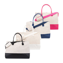 Load image into Gallery viewer, Linen Duffle Bag