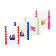 Load image into Gallery viewer, Ric Rac Icon Burp Cloth