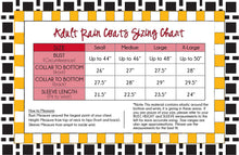 Load image into Gallery viewer, Rain coat size chart
