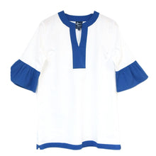 Load image into Gallery viewer, Front view of our Navy Accent Cover Up