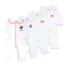 Load image into Gallery viewer, Monogrammed view of our Icon Convertible Onesies