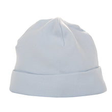 Load image into Gallery viewer, Front view of our Light Blue Baby Beanie