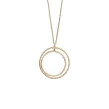 Load image into Gallery viewer, Front view of our Ivory Bead Circle Necklace