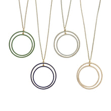 Load image into Gallery viewer, Front view of our Bead Circle Necklaces