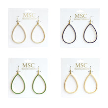 Load image into Gallery viewer, Front view of our Bead Teardrop Earrings