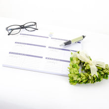 Load image into Gallery viewer, Lifestyle view of our Pink Topiary Southern Blooms Weekly Planner