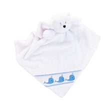 Load image into Gallery viewer, Blue Whale Smocked Lovie