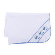 Load image into Gallery viewer, Our Blue Lamb Smocked Blanket