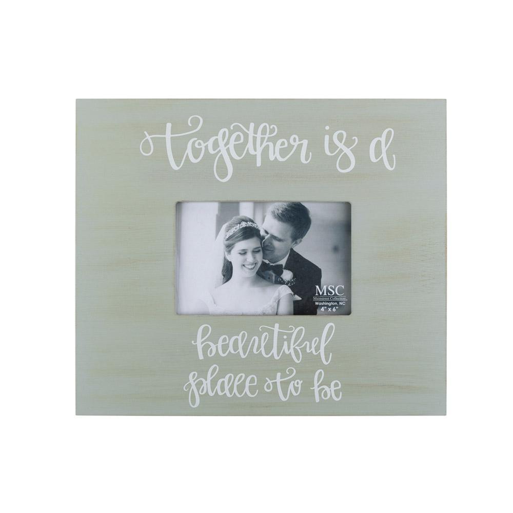 quot Together Is a Beautiful Place quot Bridal Box Picture Frame Holds 4x6 quot Together Is a Beautiful Place quot Bridal Box Picture Frame Holds 4x6