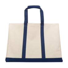 Load image into Gallery viewer, Front view of our Navy Canvas Big Tote