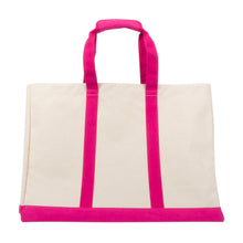 Load image into Gallery viewer, Front view of our Pink Canvas Big Tote