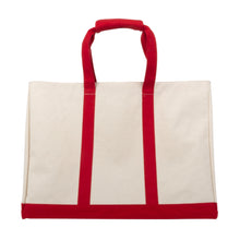 Load image into Gallery viewer, Front view of our Red Canvas Big Tote