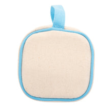 Load image into Gallery viewer, Top view of our Light Blue Canvas Jewelry Cube
