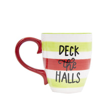 Load image into Gallery viewer, Set of 3 Phrased Holiday Ceramic Coffee Mugs