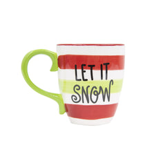 Load image into Gallery viewer, Set of 3 Phrased Holiday Ceramic Coffee Mugs