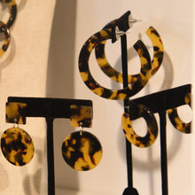 Load image into Gallery viewer, Lifestyle view of our Chunky Tortoise Hoops