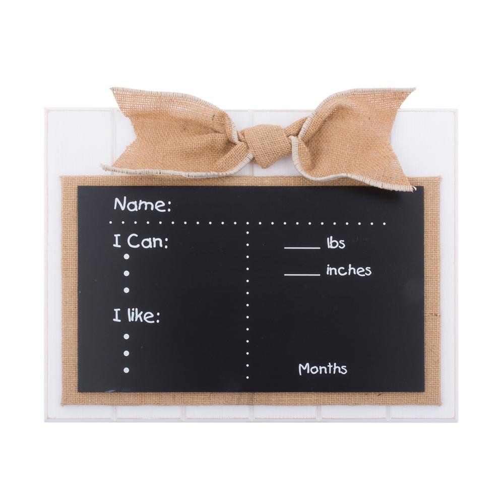All About Me Milestones Chalkboard