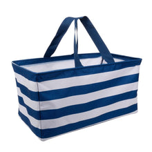 Load image into Gallery viewer, blue and white stripe crunch bin