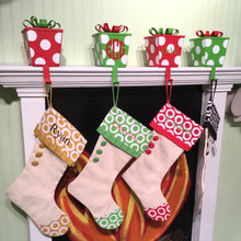 Load image into Gallery viewer, Lifestyle view of our Donut Canvas Stockings