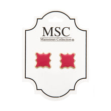 Load image into Gallery viewer, Enamel Quatrefoil Earrings