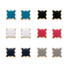 Load image into Gallery viewer, Enamel Quatrefoil Earrings