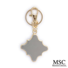 Load image into Gallery viewer, Enamel Quatrefoil Keychain