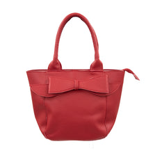 Load image into Gallery viewer, Front view of the red charlotte handbag
