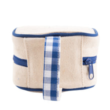 Load image into Gallery viewer, Back View of our Blue Gingham Jewelry Cube