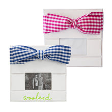 Load image into Gallery viewer, Monogrammed Gingham Bow Frames
