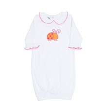 Load image into Gallery viewer, Front view of our Orange Ladybug Girl Icon Day Gown
