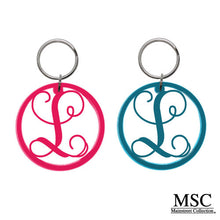 Load image into Gallery viewer, Initial Cutout Keychain