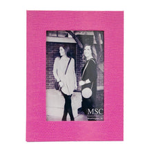 Load image into Gallery viewer, Front view of Pink 4" x 6" Lizard Frame
