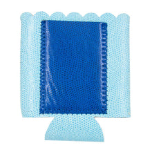Load image into Gallery viewer, Front view of our Turquoise Lizard Pocket Koozie