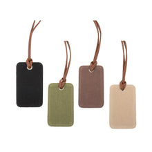 Load image into Gallery viewer, Front view of all of our Men Luggage Tags