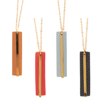 Load image into Gallery viewer, Front view of our Pebble Grain Accent Necklaces