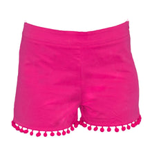 Load image into Gallery viewer, Front image of our Pink Pom Pom Short