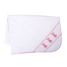 Load image into Gallery viewer, Our Pink Bunny Smocked Blanket