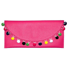 Load image into Gallery viewer, Pink Pom Pom Clutch