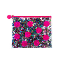 Load image into Gallery viewer, Confetti Flat Zipper Pouch