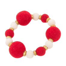 Load image into Gallery viewer, Felt Bead Bracelet