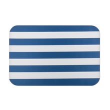Load image into Gallery viewer, rubber navy blue stripe doormat