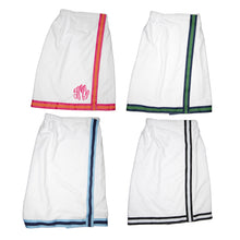 Load image into Gallery viewer, Front view of all 4 canvas ribbon bath wraps