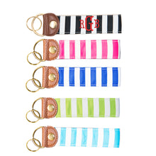 Load image into Gallery viewer, Our Stripe Snap Key Fobs
