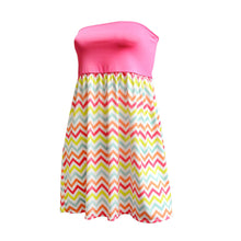 Load image into Gallery viewer, Front view of our Chevron Swimsuit Cover