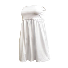 Load image into Gallery viewer, Front view of our White Swimsuit Cover