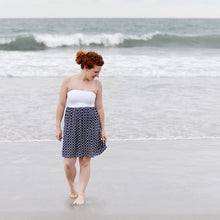 Load image into Gallery viewer, Lifestyle view of our Starburst Swimsuit Cover