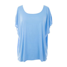 Load image into Gallery viewer, Front view of our Light Blue Tie Sleeve Shirt