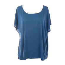 Load image into Gallery viewer, Front view of our Navy Tie Sleeve Shirt